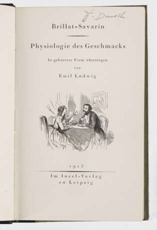 Jean Anthelme Brillant-Savarin: "Physiologie des Geschmacks. - photo 1
