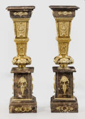 Paar repräsentative Napoleon III-Podestsockel