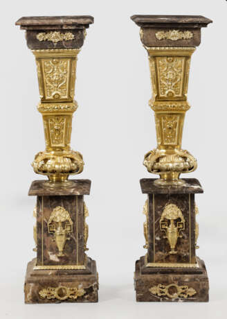 Paar repräsentative Napoleon III-Podestsockel - Foto 1
