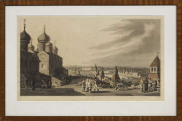 Große Panoramaansicht von Moskau "MOSCOW". Originaltitel