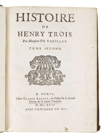 Antoine Varillas: "Histoire de Henry Trois". Originaltitel - Foto 1