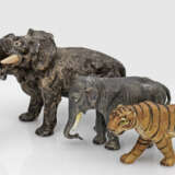 Vier Wiener Bronzen mit exotischen Tieren - Foto 1