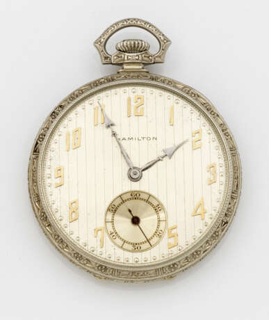 Art Déco-Taschenuhr von Hamilton Watch & Co., Mancaster Pa. - Foto 1