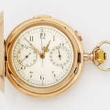 Gold-Savonette-Taschenuhr-Chronograph mit Viertel-Repetition - photo 1