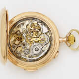 Gold-Savonette-Taschenuhr-Chronograph mit Viertel-Repetition - photo 2