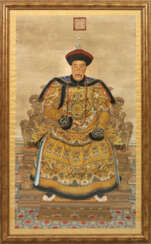 Paar große Porträts des chinesischen Kaiserpaares