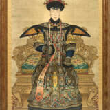 Paar große Porträts des chinesischen Kaiserpaares - Foto 2