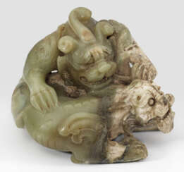 Große Jade-Figur im Stil der Han-Dynastie