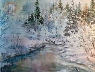 Author's watercolor "Winter"