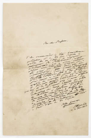 Brief von Alexander von Humboldt (1769 - 1859) - фото 1