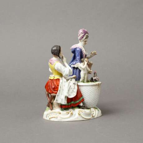 MEISSEN Figurengruppe 'Allegorie der Fruchtbarkeit', 19. Jahrhundert, 1. Wahl. - Foto 6