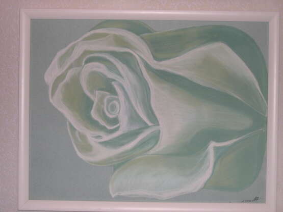 Design Painting “GREEN ROSE. SALES.”, Canvas, Oil paint, Realist, Mythological, 1985 - photo 1
