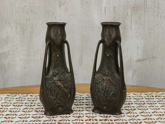 Vase “Antique pair vases”, Jean Garnier (1853 - 1910), Porcelain, See description, 1920 - photo 1