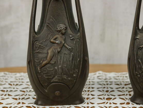 Vase „Antike Paarvasen“, Jean Garnier (1853 - 1910), Porzellan, Siehe Beschreibung, 1920 - Foto 5