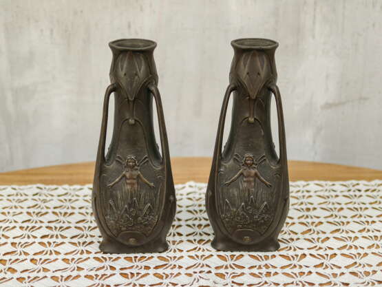 Vase “Antique pair vases”, Jean Garnier (1853 - 1910), Porcelain, See description, 1920 - photo 8