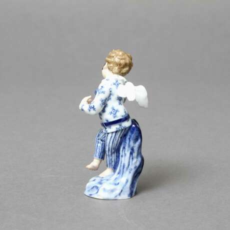 MEISSEN kleine, verkleidete Amorette, 1860-1924, 1. Wahl. - Foto 3