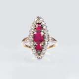 Antiker Rubin-Diamant-Ring - Foto 1