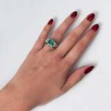 Vintage Smaragd-Diamant-Ring - photo 3