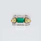Hochwertiger Smaragd-Diamant-Ring - фото 1