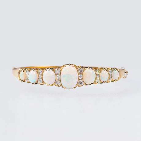 Antiker Opal-Diamant-Armreif - Foto 1