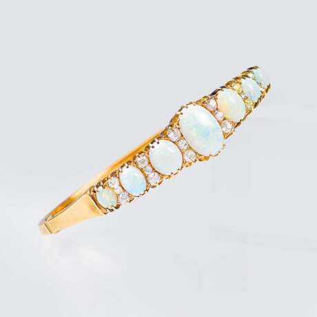 Antiker Opal-Diamant-Armreif - Foto 2