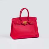 Hermès. Birkin Bag 35 Rot - фото 1