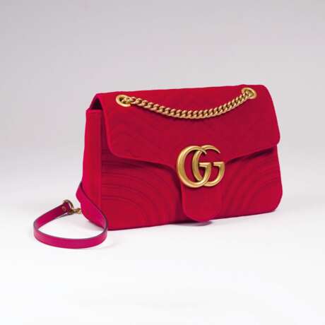 Gucci. Gelbgold Marmont Bag - Foto 1