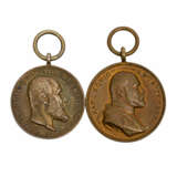 Württemberg Kg. Karl tragbare Medalle 1889, 25 jähriges Regierungsjubiläum, - Foto 1