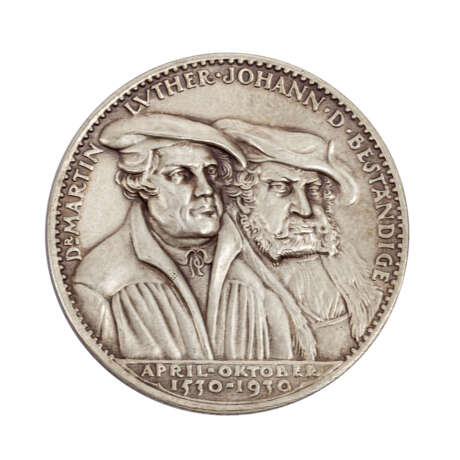Weimarer Republik - Silbermedaille 1930, von Karl Goetz, - фото 1