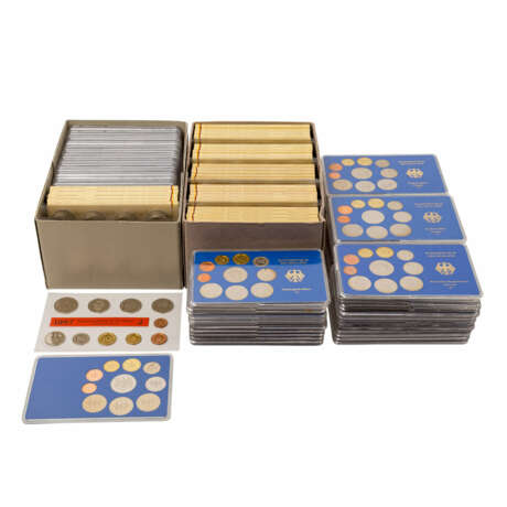 Kursmünzensätze BRD - Sammlung ex 1974/2001, PP, - фото 1