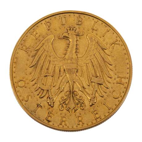 Österreichische Republik /GOLD - 100 Schilling 1926, - фото 2