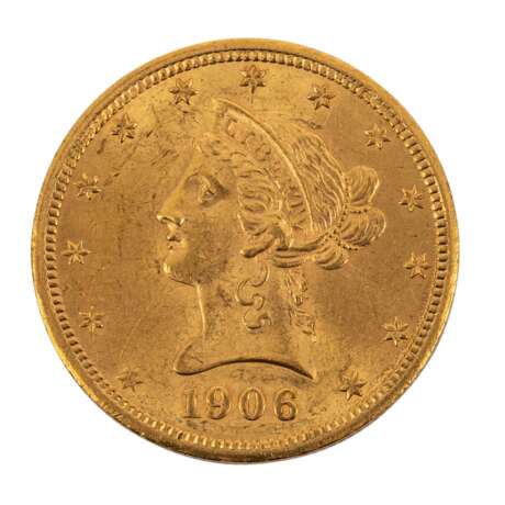 USA - 10 Dollars 1906/D, Coronet Head, - photo 1