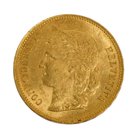 Schweiz - 20 Franken 1890, - Foto 1