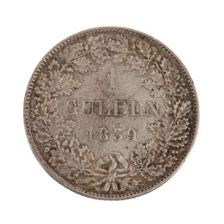 Hessen Darmstadt - 1 Gulden 1839, - фото 2