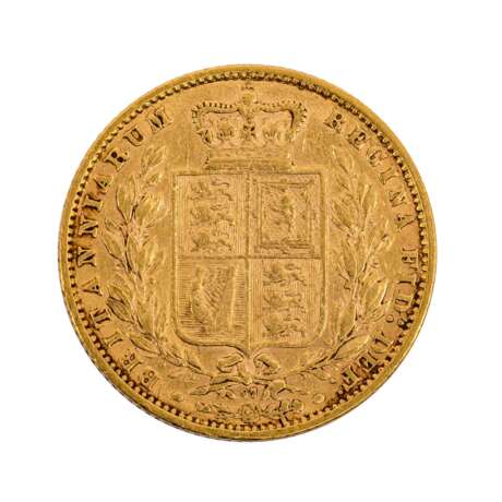 GB/GOLD - 1 Sovereign 1871 Victoria - photo 2
