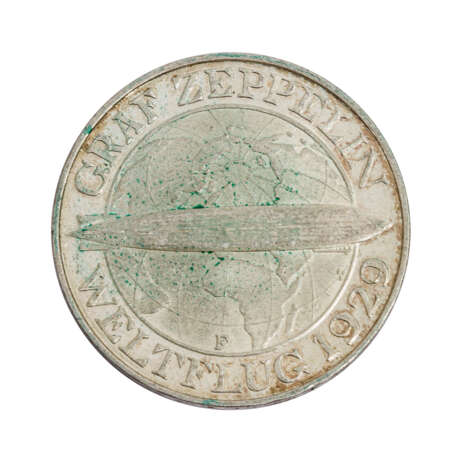 Weimarer Republik - 3 Reichsmark 1930/F, - Foto 1