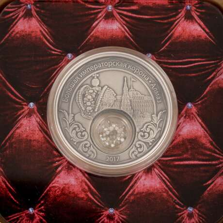 Kamerun - 1.500 Francs, Silber mit 1 Karat an natürlichen Diamanten, - фото 2