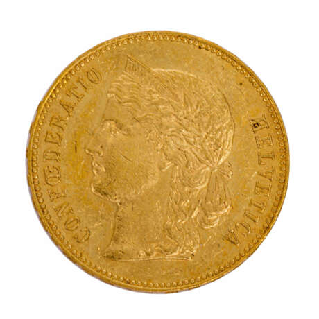 Schweiz - 20 Franken 1893, - Foto 1