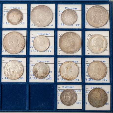 Deutsches Kaiserreich - Wunderschöne Sammlung von 45 Silbermünzen, - фото 3
