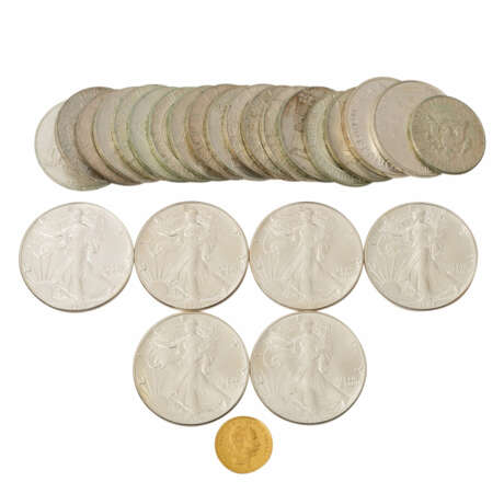 Konvolut Münzen mit GOLD und SILBER - - photo 5