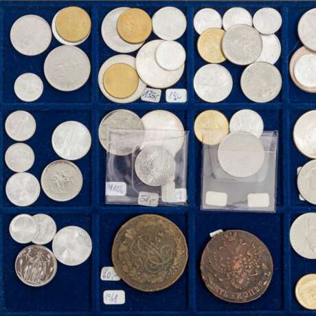 Weltmünzen, Belgien, Tschechien, Italien, Russland u. a., - Foto 4