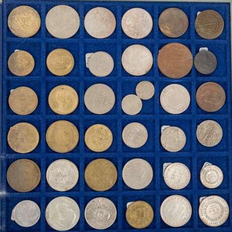 Brasilien - Tableau mit gut 90 Münzen, - Foto 5