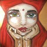 Design Painting “Fire woman”, Canvas on the subframe, Oil paint, Expressionist, Historical genre, 2020 - photo 1