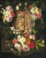Madonna im Blumenkranz