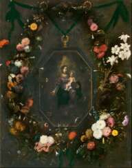Madonna im Blütenkranz