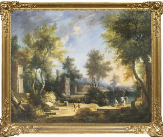 Jan Frans von Bloemen. Arkadische Landschaft mit Ruinen - Foto 2