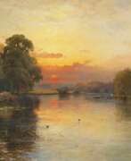 Alfred de Bréanski. Sonnenuntergang über dem Fluss