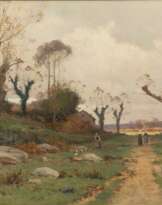 Landschaft mit Kopfweiden