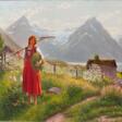 Mädchen am Fjord - Auktionsarchiv