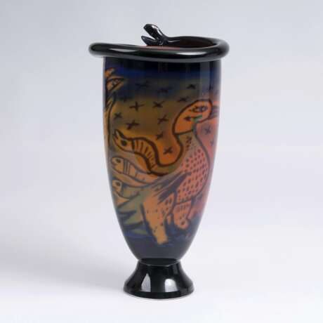 Ulrica Hydman-Vallien. Graal-Vase 'Snakes' für Kosta Boda - photo 2